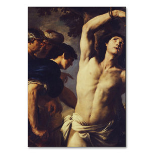 Martyrdom of St Sebastian by Andrea Vaccaro Table Number