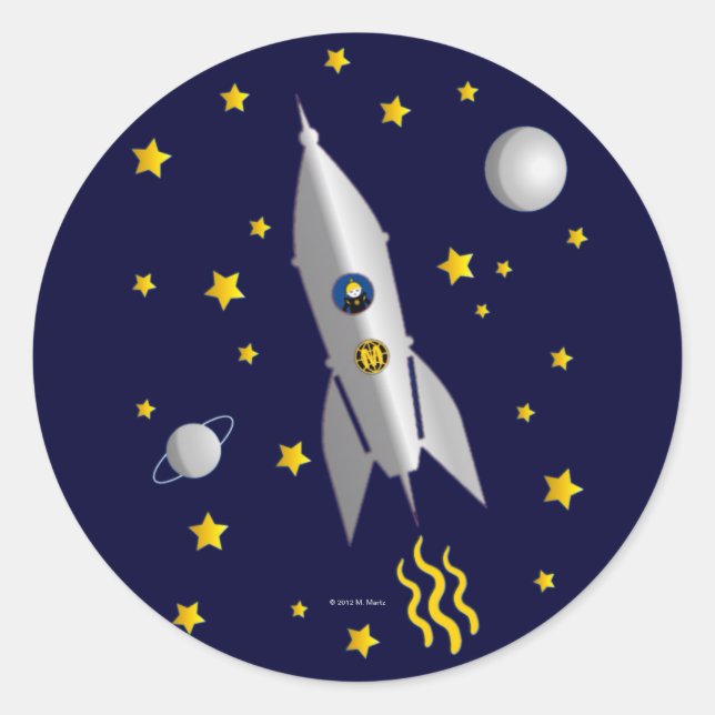 Martzkins Dans Les Stickers Spatiaux © 2012 M. Mar (Devant)