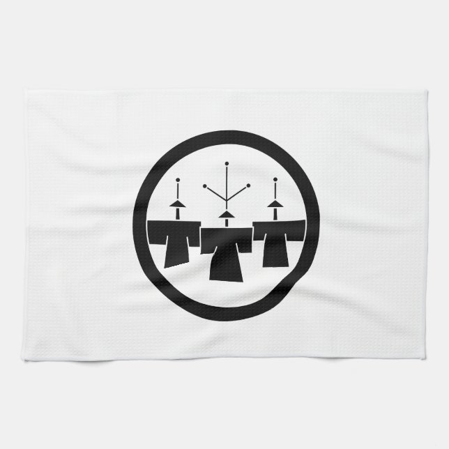 Maru ni Mamezōgiri Kitchen Towel (Horizontal)