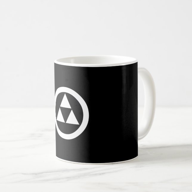 Maru ni Mitsu Uroko Coffee Mug (Front Right)