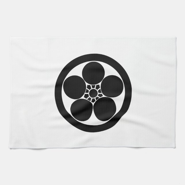 Maru ni Umebachi Kitchen Towel (Horizontal)