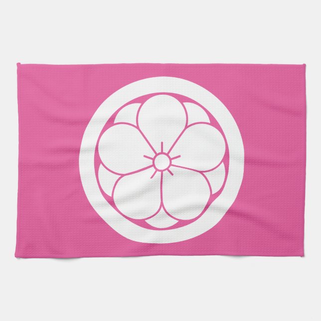 Maru ni Yaebai Kitchen Towel (Horizontal)
