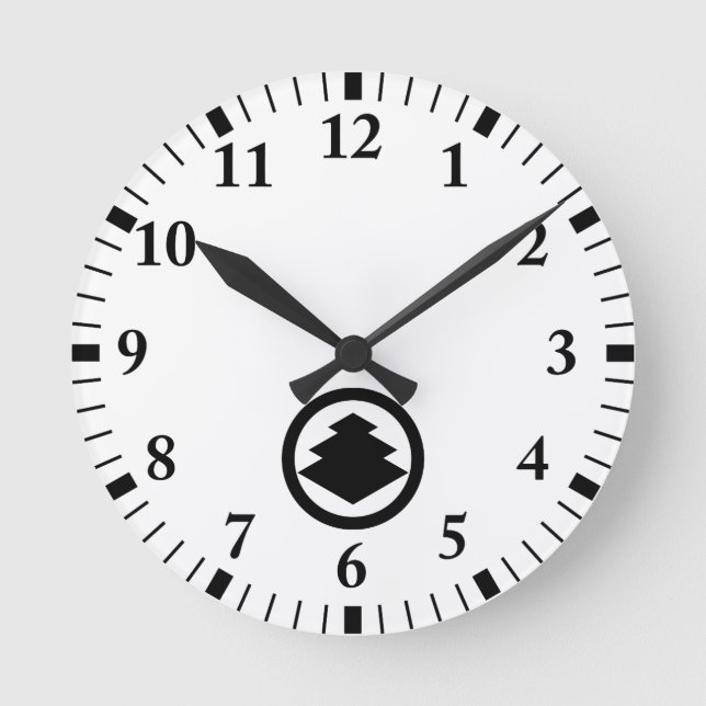 Marunouchi Mikai Bishi Round Clock (Front)