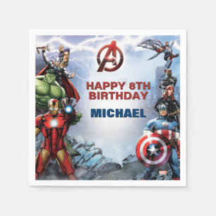 Marvel Avengers - Birthday Napkin