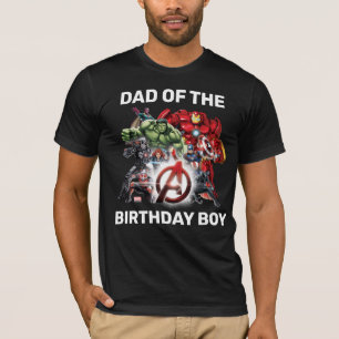 Marvel   Avengers - Dad of the Birthday Boy T-Shirt