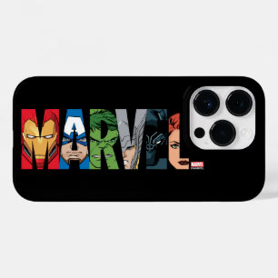 Marvel Avengers Face Letter Logo Case-Mate iPhone 14 Pro Case