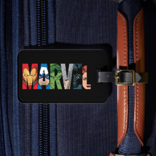 Marvel Avengers Face Letter Logo Luggage Tag