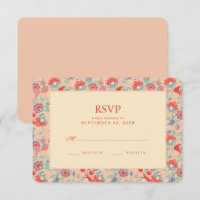 MARVEL Avengers Pink Floral Wedding RSVP