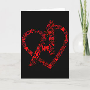 Marvel Avengers Valentines Day Heart  Card