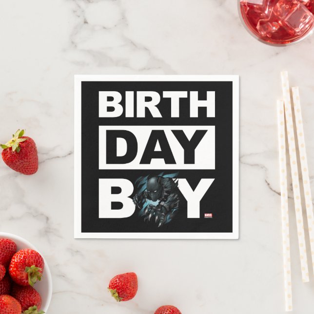 Marvel | Black Panther - Birthday Napkin (Insitu)
