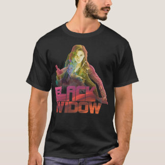 Marvel Black Widow Portrait Logo Pullover empilé 