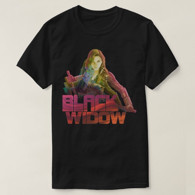 Marvel Black Widow Stacked Portrait Logo Pullover  (Design Front)