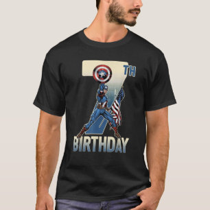 Marvel Captain America 7th Birthday Graphic T-Shirt