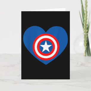 Marvel Captain America Avengers Heart Love Valenti Card
