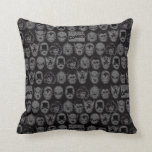 Marvel Comics Hero Head Pattern Throw Pillow<br><div class="desc">Several retro Marvel Comics super hero heads are arranged in a pattern,  featuring Captain America,  Iron Man,  Spider-Man,  Hawkeye,  Daredevil,  Black Widow,  Nova,  and Falcon.</div>