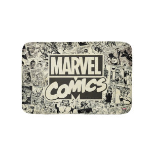 Marvel Comics Pages Pattern Bath Mat