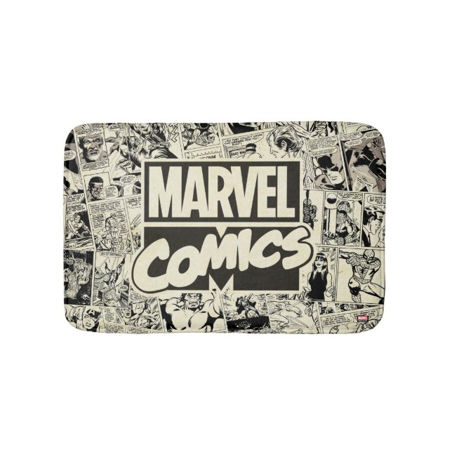 Marvel Comics Pages Pattern Bath Mat (Front)