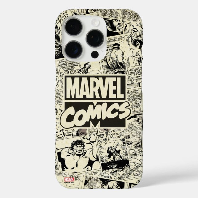 Marvel Comics Pages Pattern Case-Mate iPhone Case (Back)