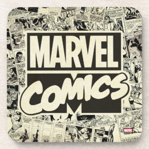 Marvel Comics Pages Pattern Coaster