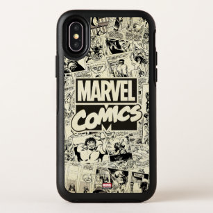 Marvel Comics Pages Pattern OtterBox Symmetry iPhone X Case