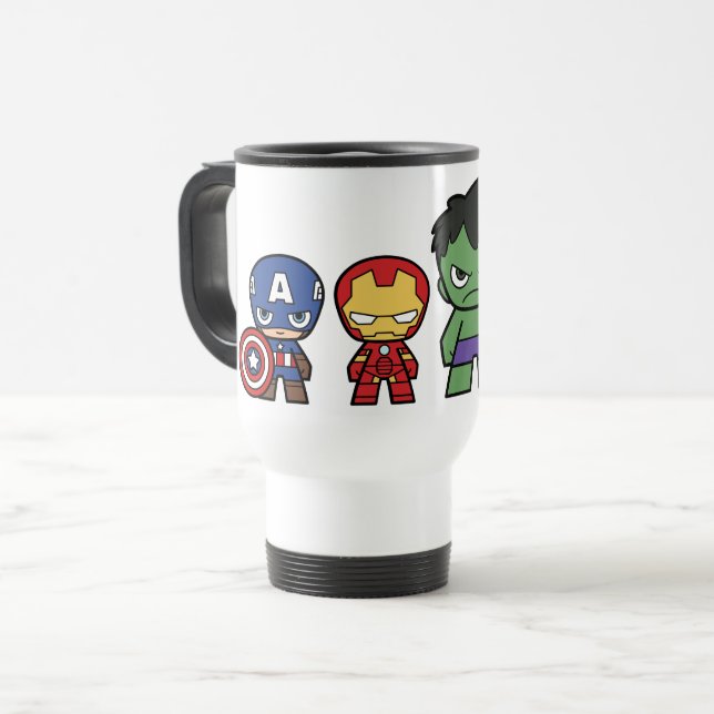 Marvel Go! Avengers Group Travel Mug (Front Left)
