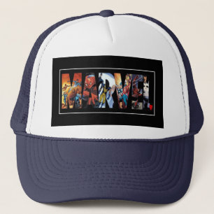 "Marvel-Inspired Hat: Gear Up with Superhero Style Trucker Hat