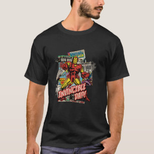 Marvel Iron Man Invincible Dad Father s Day Comic  T-Shirt