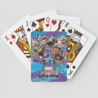 Marvel Rising | Secret Warriors Halftone Collage Playing Cards