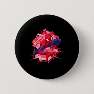 Marvel Spider-man Hearts Valentines Day 2 Inch Round Button