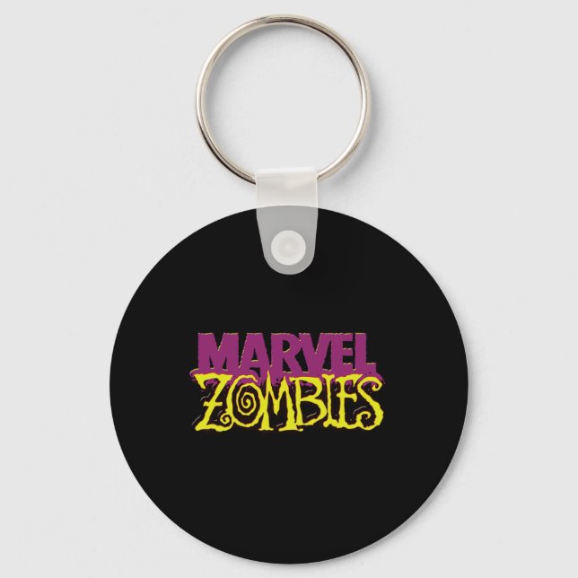 Marvel Zombies Official Colour Logo Halloween  Keychain (Front)