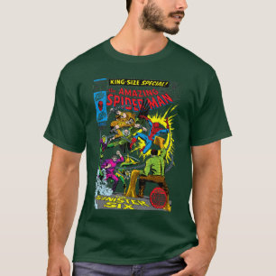 Marvelhe Amazing SpiderMan Retro Comic Cover White T-Shirt