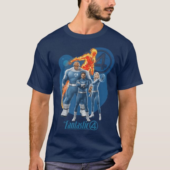 Marvelhe Fantastic Four First Steps Heroic Family  T-Shirt (Front)