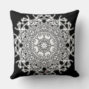 Marvellous Octa Glyph Throw Pillow