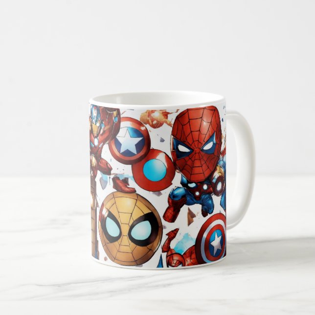  "Marvellous Seamless White Background: Where Hero Coffee Mug (Front Right)