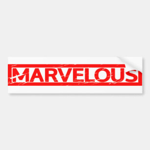 Marvellous Stamp Bumper Sticker