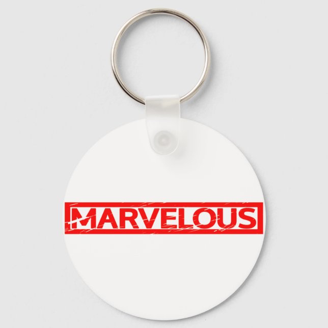 Marvellous Stamp Keychain (Front)