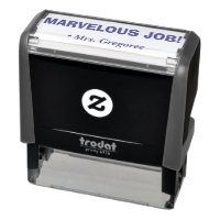 "MARVELOUS JOB!" Acknowledgement Rubber Stamp