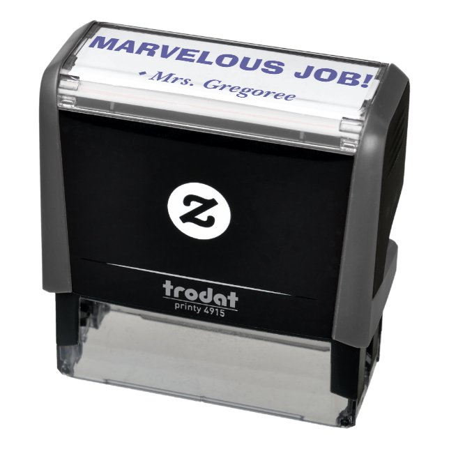 "MARVELOUS JOB!" Acknowledgement Rubber Stamp (Product)
