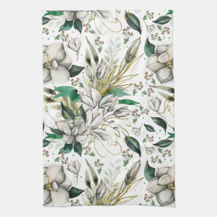Marvelous Magnolias Floral Kitchen Towel