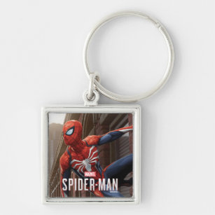 Marvel's Spider-Man   Hanging On Wall Pose Keychain