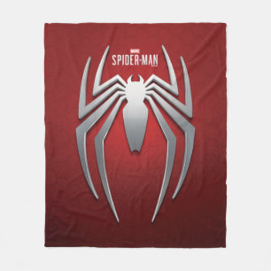 Marvel's Spider-Man Metal Spider Emblem Fleece Blanket