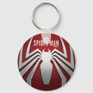 Marvel's Spider-Man   Metal Spider Emblem Keychain