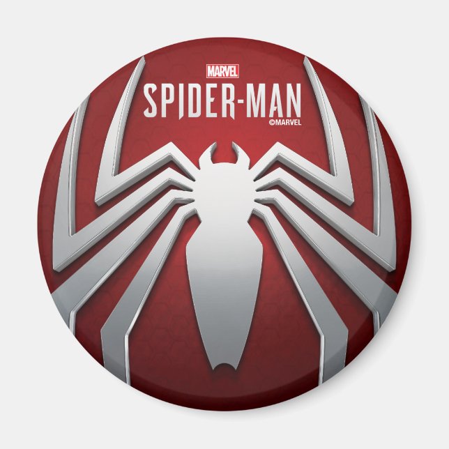 Marvel's Spider-Man | Metal Spider Emblem Magnet (Front)