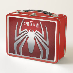 Marvel's Spider-Man   Metal Spider Emblem Metal Lunch Box