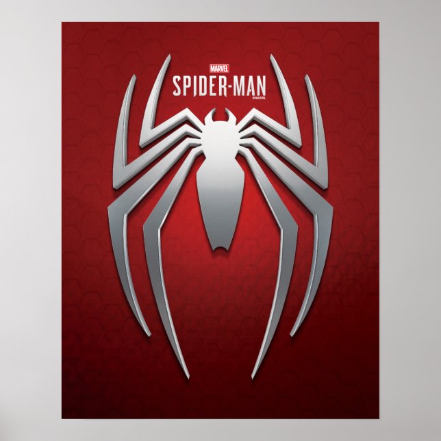 Marvel's Spider-Man | Metal Spider Emblem Poster (Front)