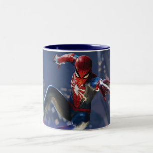 Marvel's Spider-Man   Web Shooting Through city Two-Tone Coffee Mug