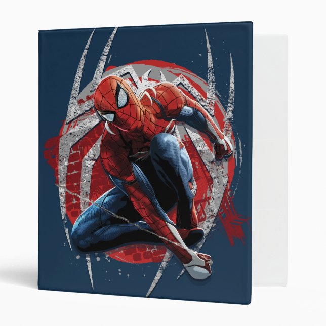 Marvel's Spider-Man | Web Swing Street Art Graphic Binder (Front/Inside)