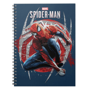 Marvel's Spider-Man   Web Swing Street Art Graphic Notebook