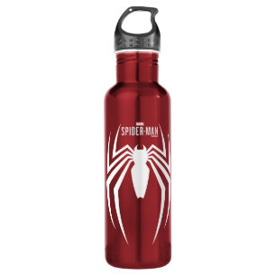 Marvel's Spider-Man   White Spider Emblem 710 Ml Water Bottle