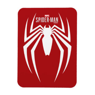 Marvel's Spider-Man   White Spider Emblem Magnet